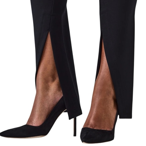 NWT  SPANX front slit black leggings - Picture 11 of 12